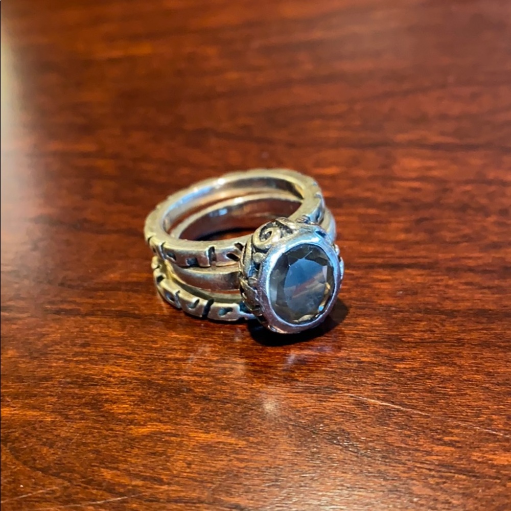 Silpada “Smokey Quartz” rings